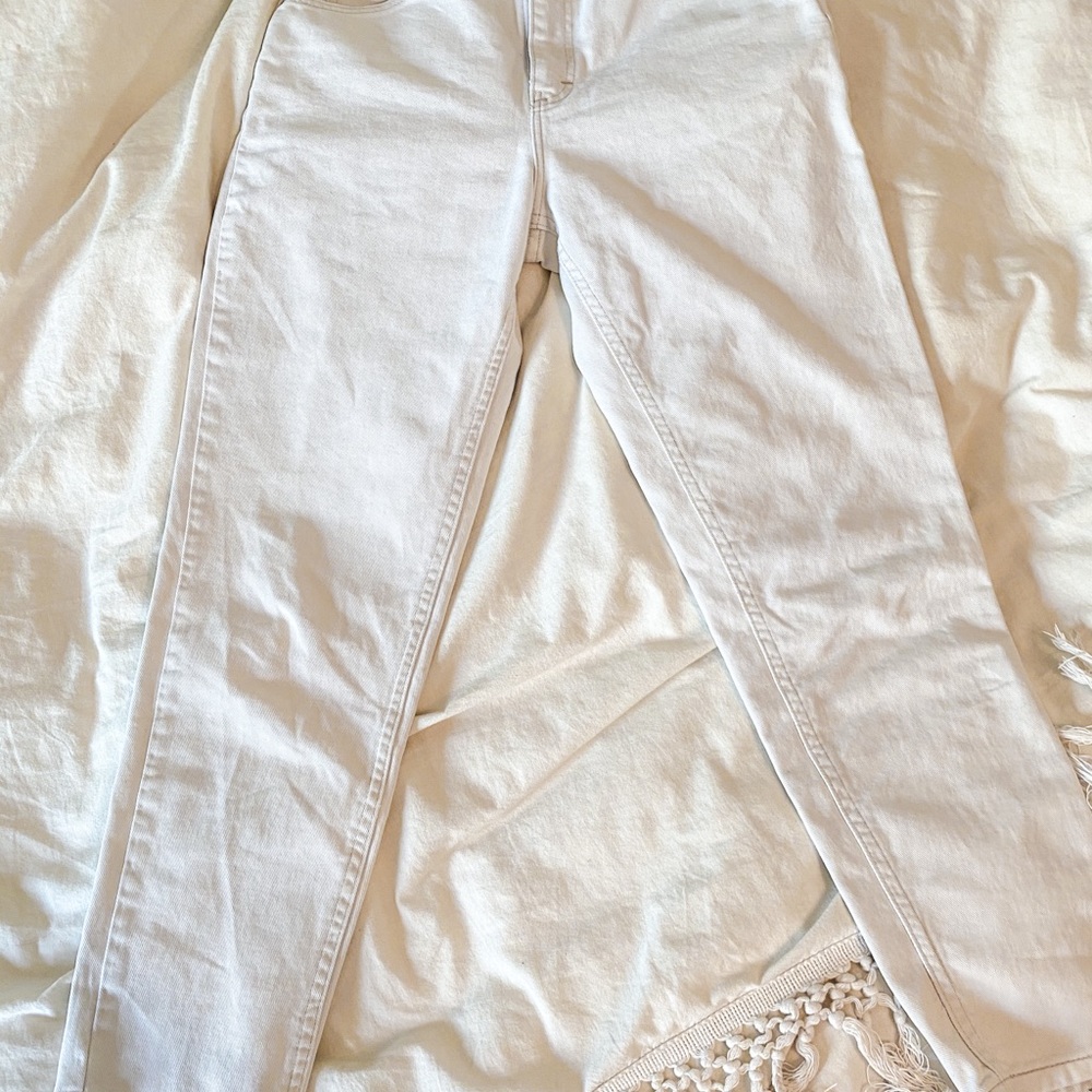 VINTAGE WHITE DENIM JEAN PANT - Picture 5 of 6